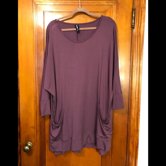 Agnes & Dora Tops - Agnes & Dora Deep Pocket Tunic Purple XXL Agnes & Dora Tops - Agnes & Dora Deep Pocket Tunic Purple XXL